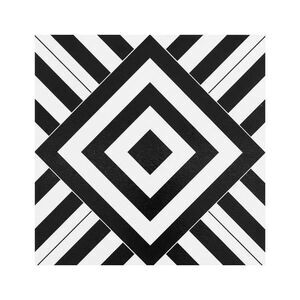 Retro 12 x 12 in. Self Adhesive Vinyl Floor Tile - Geometric - 20 sq. ft. - 20